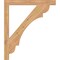 Ekena Millwork Olympic Block Smooth Bracket, Western Red Cedar, 3 1/2"W x 38"D x 44"H BKT04X38X44OLY05SWR - alternate 2